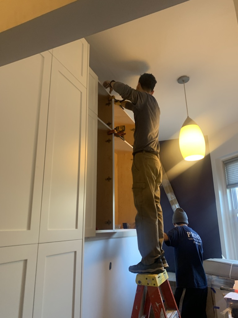 Cabinetry and fixture installation — 1